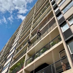 mise en sécurité, purge de façade