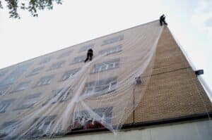 filet sur facade